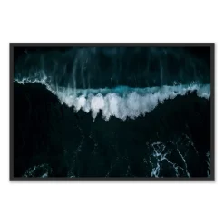 Wave Break 4 Framed Wall Art by Michael Schauer