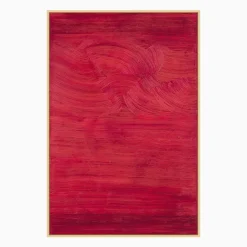 Waves of Red Framed Wall Art