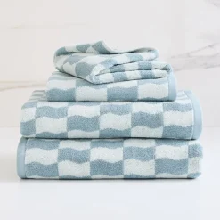 Wavy Blocks Towels