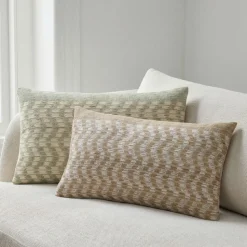 Wavy Ikat Pillow Cover