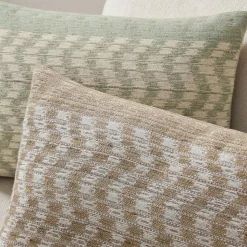 Wavy Ikat Pillow Cover