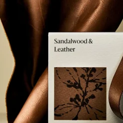 West Elm Homescent Single Wick Candle - Sandalwood & Leather