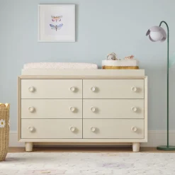 West Elm x PBK Vivienne Extra-Wide Nursery Dresser with Removable Topper (56")