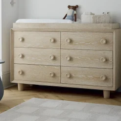 West Elm x PBK Vivienne Extra-Wide Nursery Dresser with Removable Topper (56")