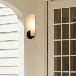 Weston Fluted Glass Indoor/Outdoor Sconce (16")