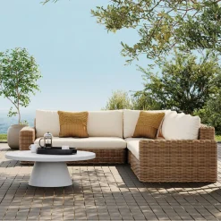 Westport Wicker Outdoor 4-Piece Sectional (136")