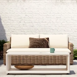 Westport Wicker Slim Profile Outdoor Sofa (68"–85")