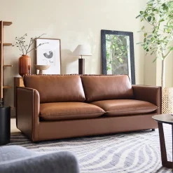 Whitman Leather Sofa (66"–96")