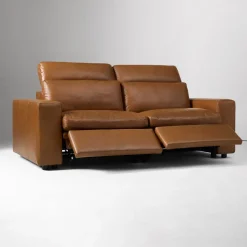 Whitmore Leather Motion 2-Piece Reclining Sofa (85")