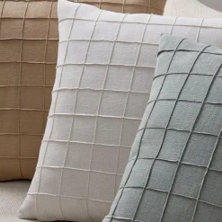 Windowpane Grid Pillow Cover