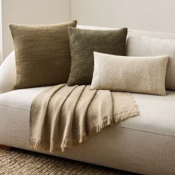 Wispy Winter Pillow Cover & Throw Set