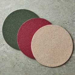 Wood Beaded Linens Placemats