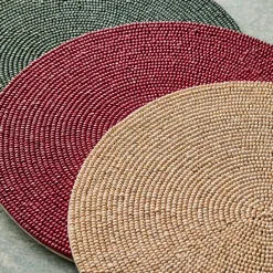 Wood Beaded Linens Placemats
