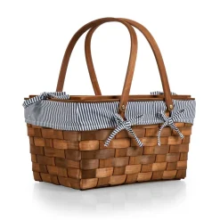 Wood Top Picnic Basket
