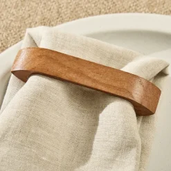 Wooden Band Napkin Ring Sets