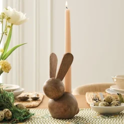 Wooden Bunny Taper Holder