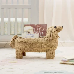 Woven Dachshund Book Caddy