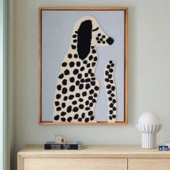 Woven Puppy Framed Wall Art