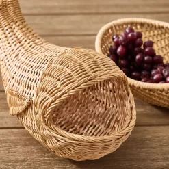 Woven Rattan Sardine Object