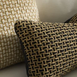 Woven Two-Tone Indoor/Outdoor Pillow