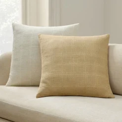 Woven Windowpane Pillow Cover
