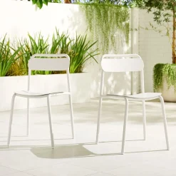 Wren Metal Stacking Dining Chair (Set of 2)