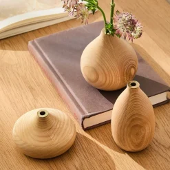 Wren Wood Bud Vases (Set of 3)