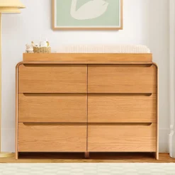Wythe 6-Drawer Wide Dresser with Removable Topper (48")