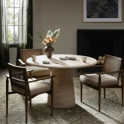 Xiomara Round Concrete Dining Table (48")