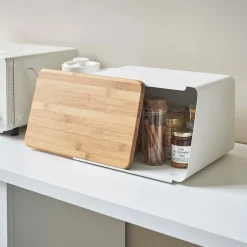 Yamazaki Bread Box w/ Cutting Board Lid