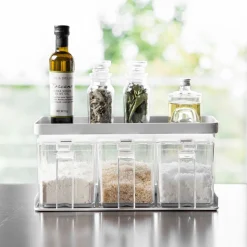 Yamazaki Salt & Sugar Containers with Rack