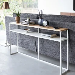 Yamazaki Sofa Back Console Table w/ Shelf (50")