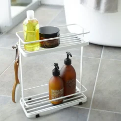 Yamazaki 2-Tiered Shower Caddy - White