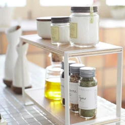 Yamazaki Tosca 2-Shelf Wood Kitchen Rack