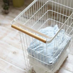 Yamazaki Tosca Slim Rolling Laundry Basket