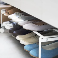 Yamazaki Tower Two-Tier Rolling Shoe Rack