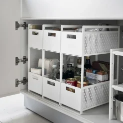 Yamazaki Two-Tier Cabinet Storage Basket