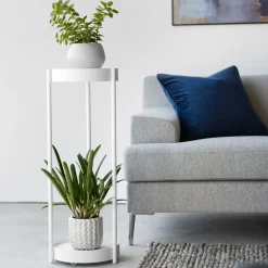 Yamazaki Two-Tier Rolling Plant Stand