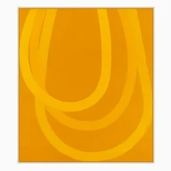 Yellow Loops Framed Wall Art