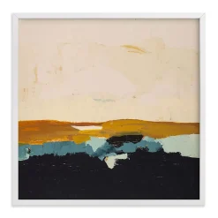Yellow Seascape Framed Wall Art by Minted for West Elm