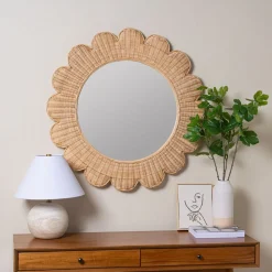 Zachery Rattan Wall Mirror