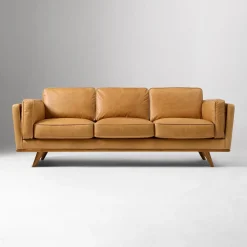 Zander Leather Sofa (90")