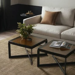 Zelaina Cast Glass Coffee Table (25")