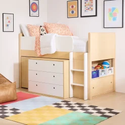 Ziggy Low Loft Bed w/ Desk & Dresser